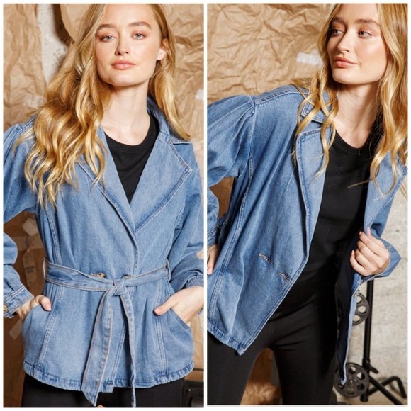 Aaron & Amber Adorable Denim Jean Jacket - Picture 1 of 13